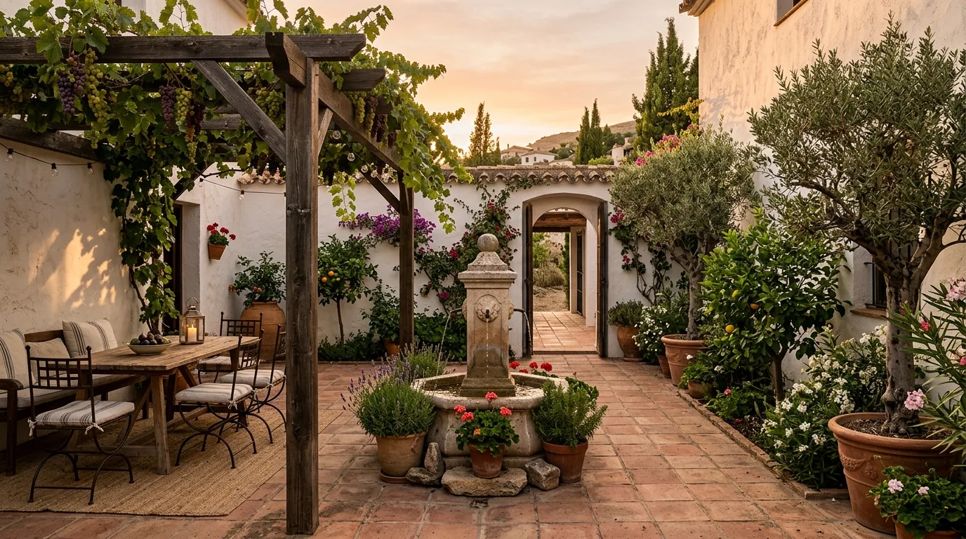9 Mediterranean Courtyard Garden Ideas for a Relaxing Space