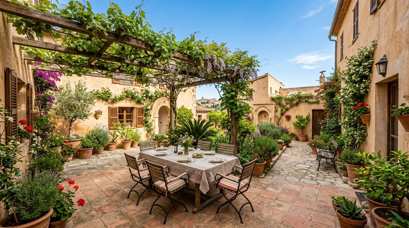 Finish with lanterns and quiet lighting