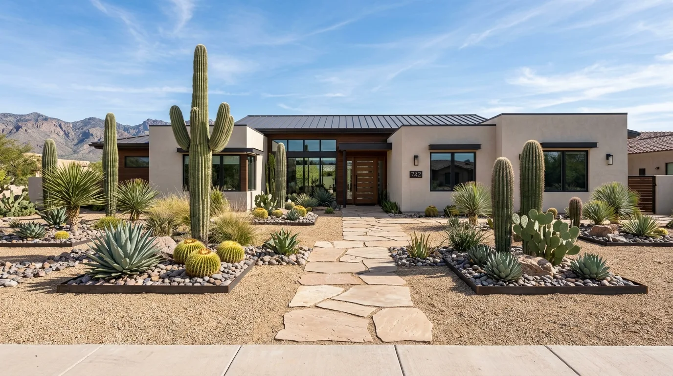 9 Desert Landscape Front Yard Ideas to Create Stunning Curb Appeal