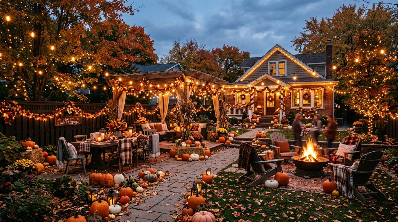 Finish with natural leaves and branches