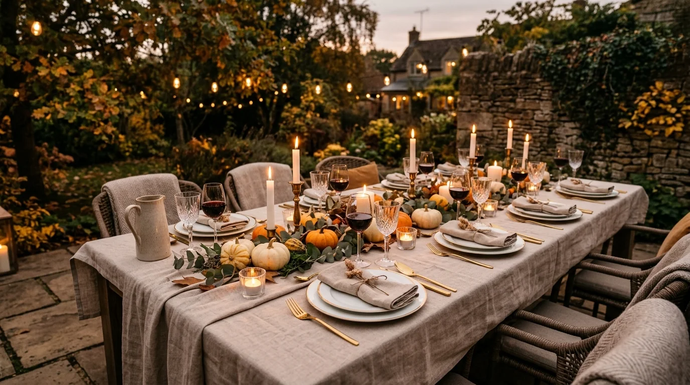 Layer warm neutral place settings