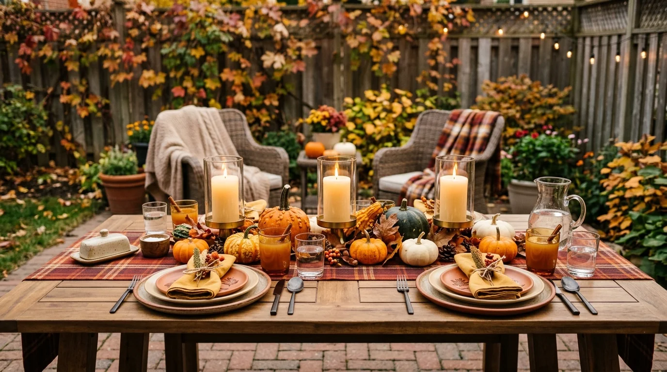 Add mini pumpkins at each seat