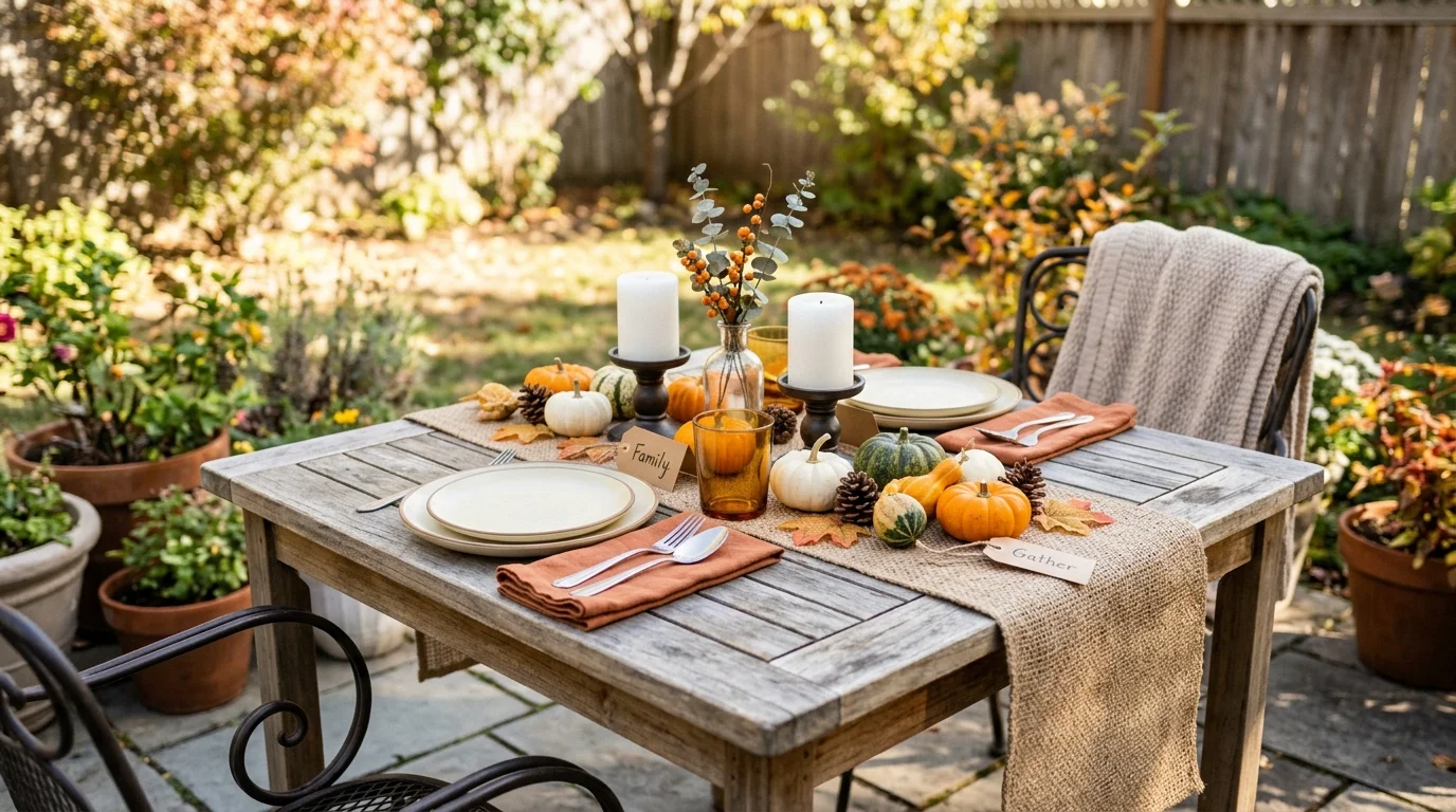 Add flowers in autumn colors