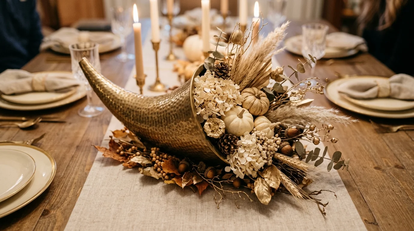 Mix metallic accents for elegance