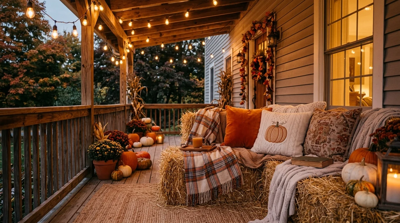 Add lanterns for evening warmth