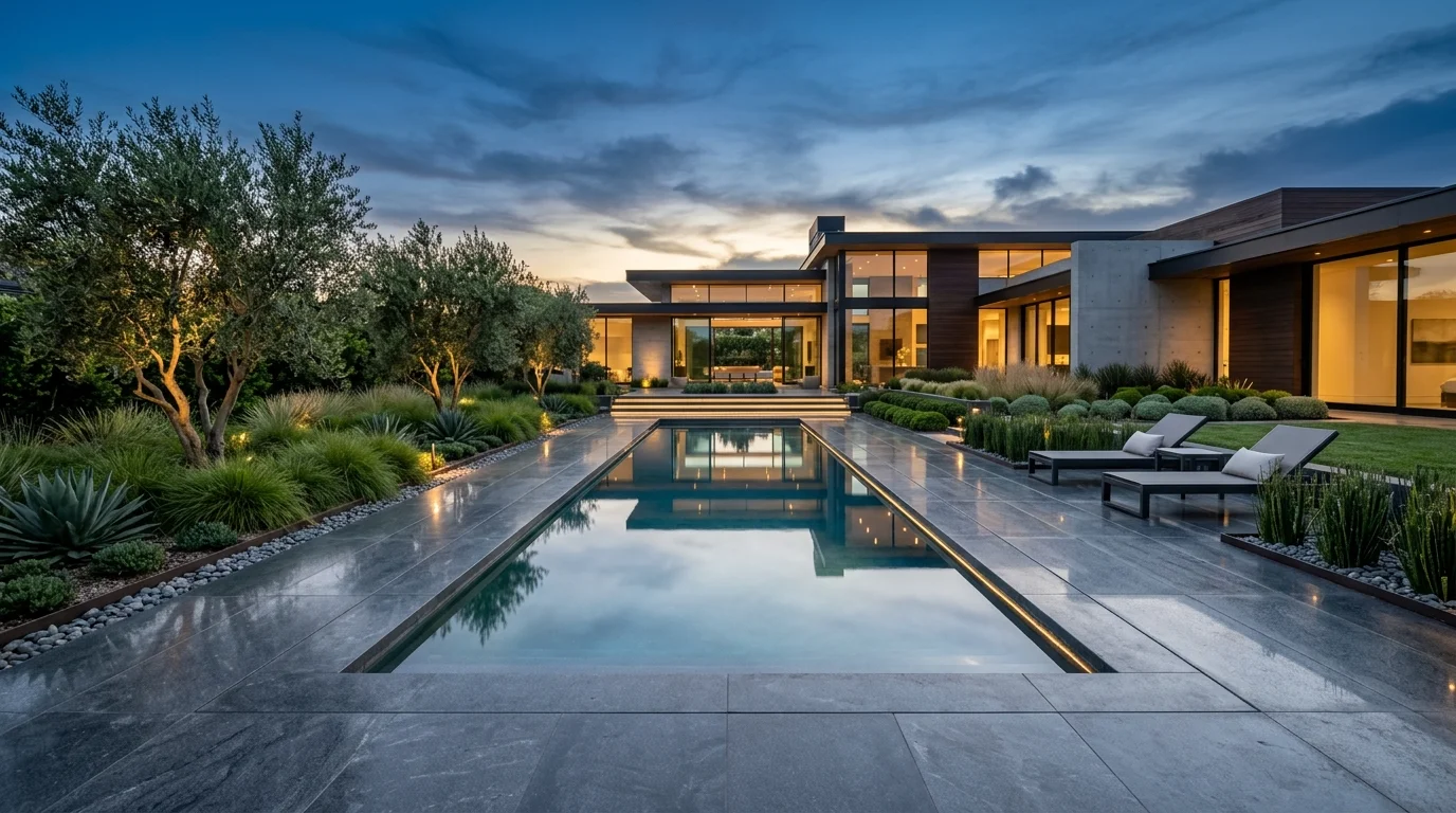 Use hay bales beside the front steps