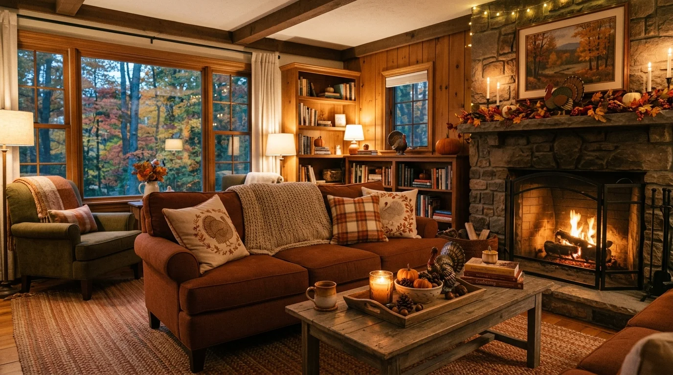 Keep colors warm and seasonal