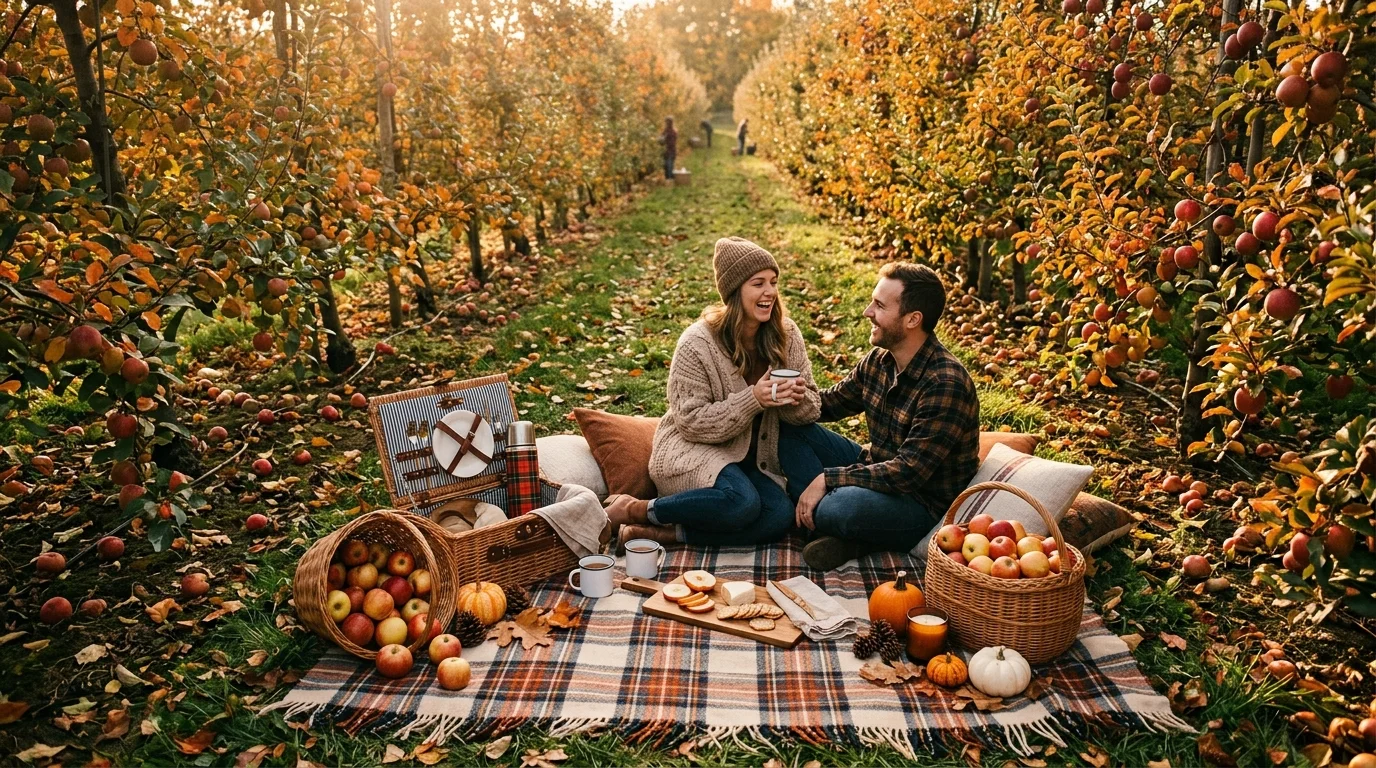 Plan a photo moment in the orchard