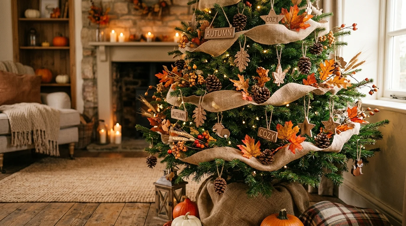 Decorate with faux leaves