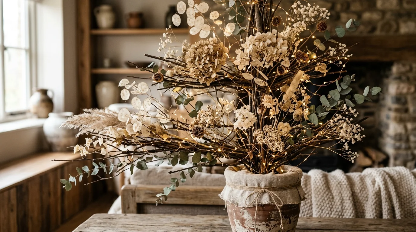 Place baskets or crates at the base