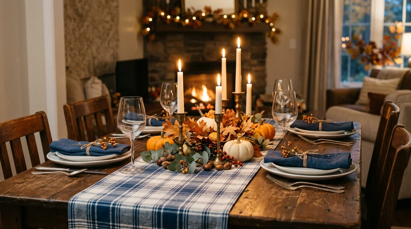 Layer in warm candlelight