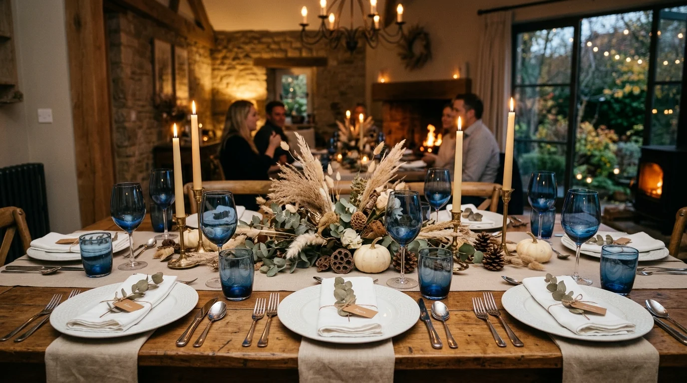 Keep the centerpiece low and elegant