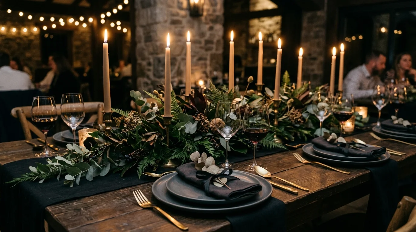 Use deep floral tones