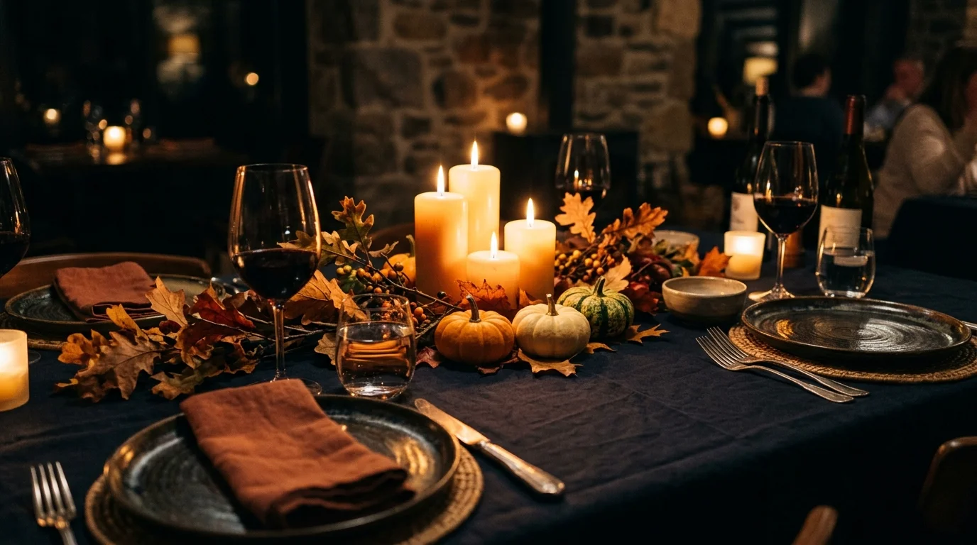 Include low greenery down the center