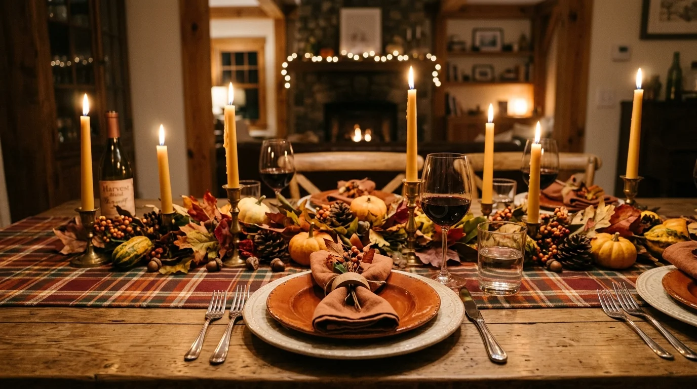 Mix candles into the centerpiece