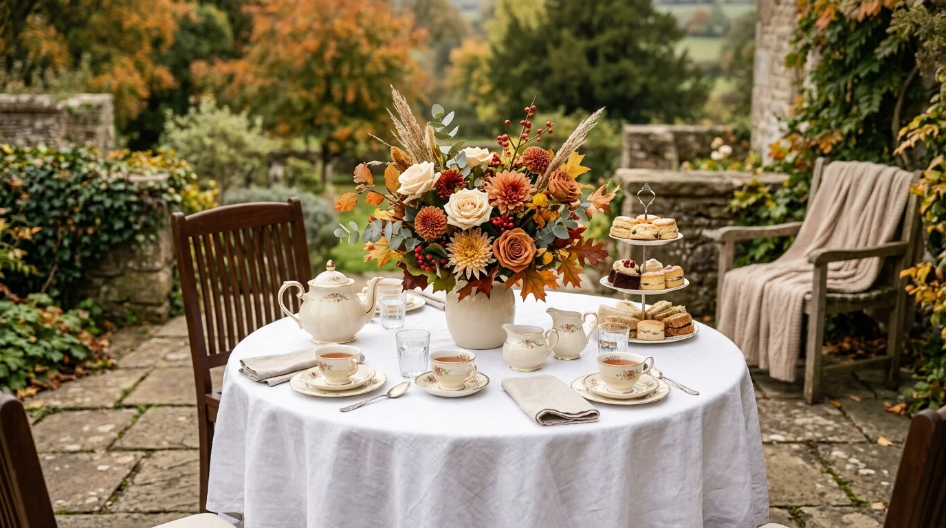 Add mini pumpkins to the table