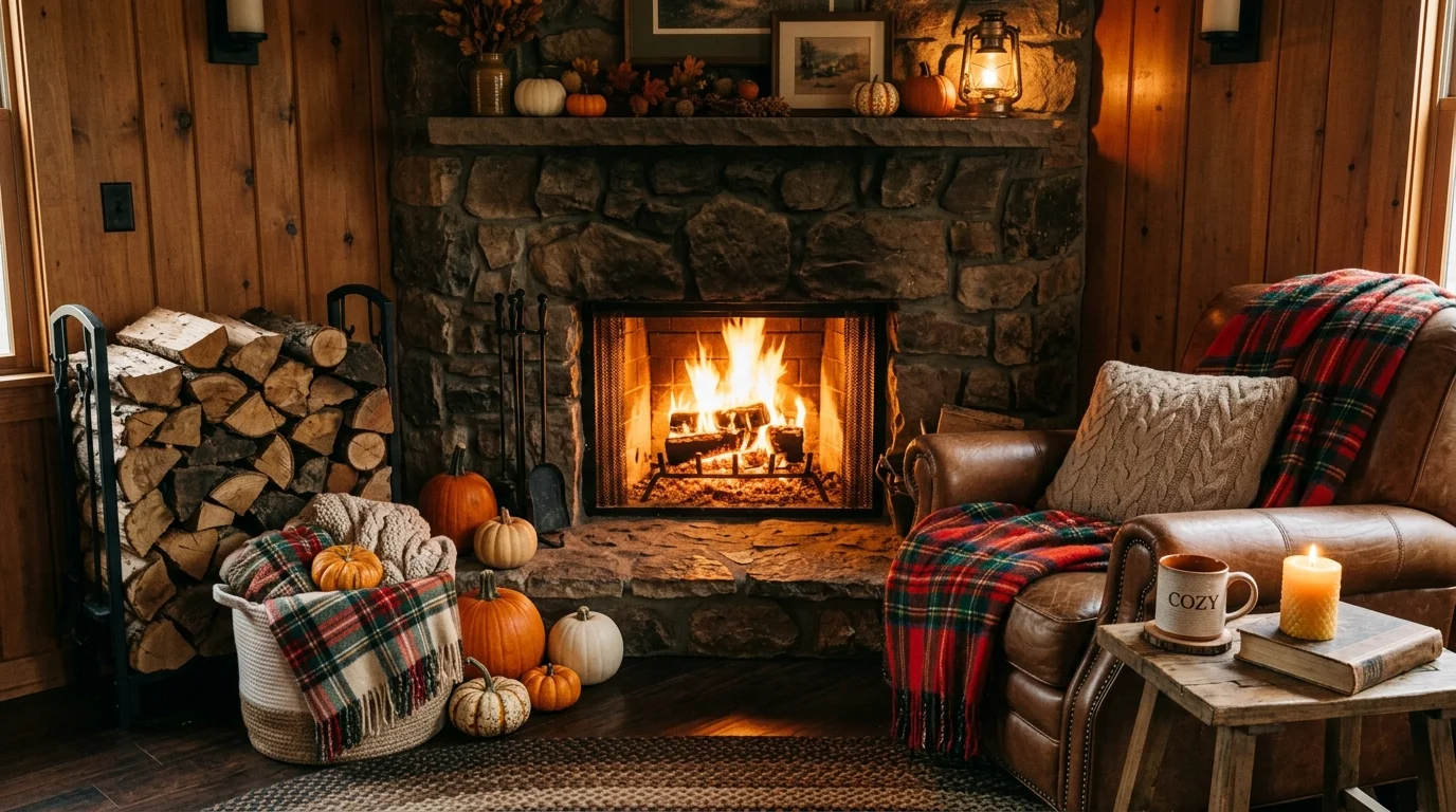 Display autumn artwork or a mirror