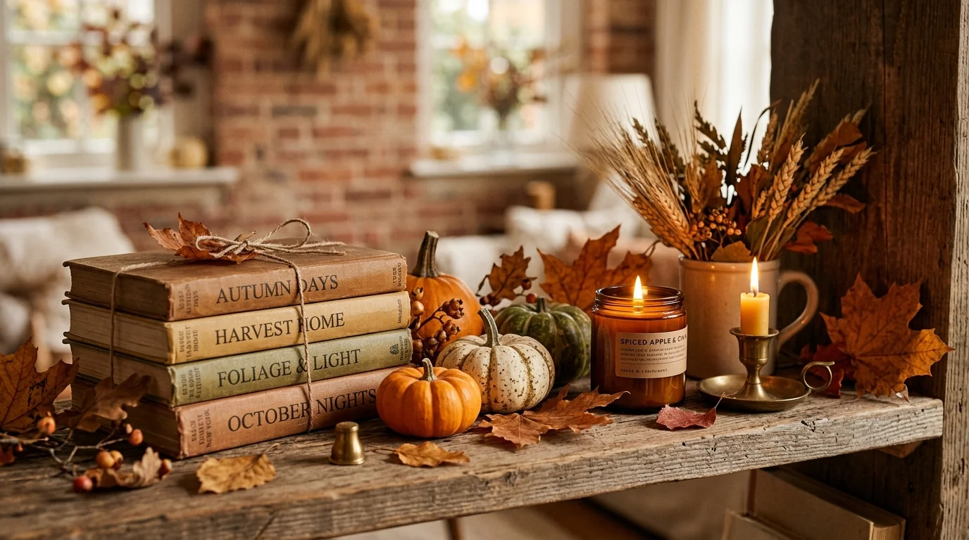 10 Fall Vignette Ideas to Style Shelves and Tables With Seasonal Charm