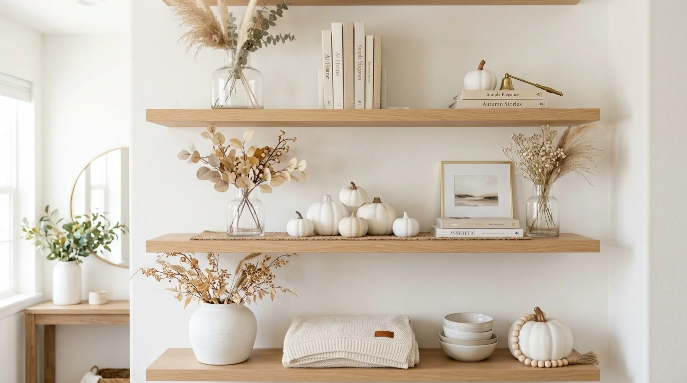 Add a small vase of autumn stems