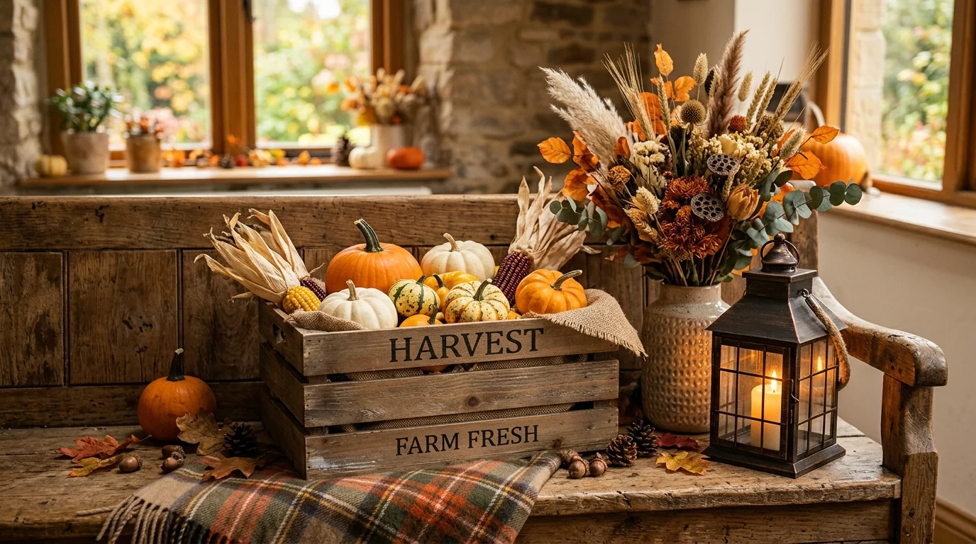 Use one vintage or rustic object