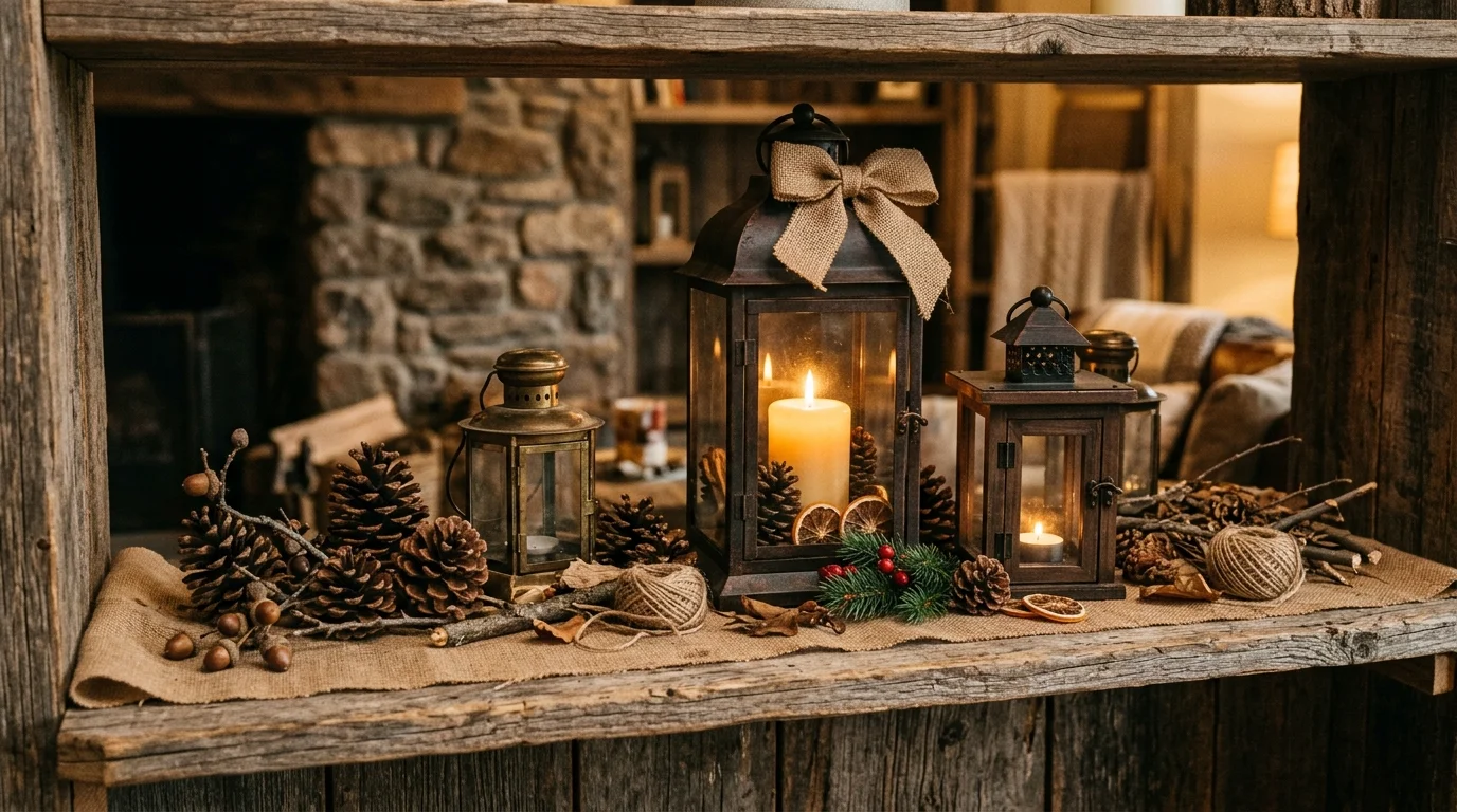 Use lanterns on porch steps