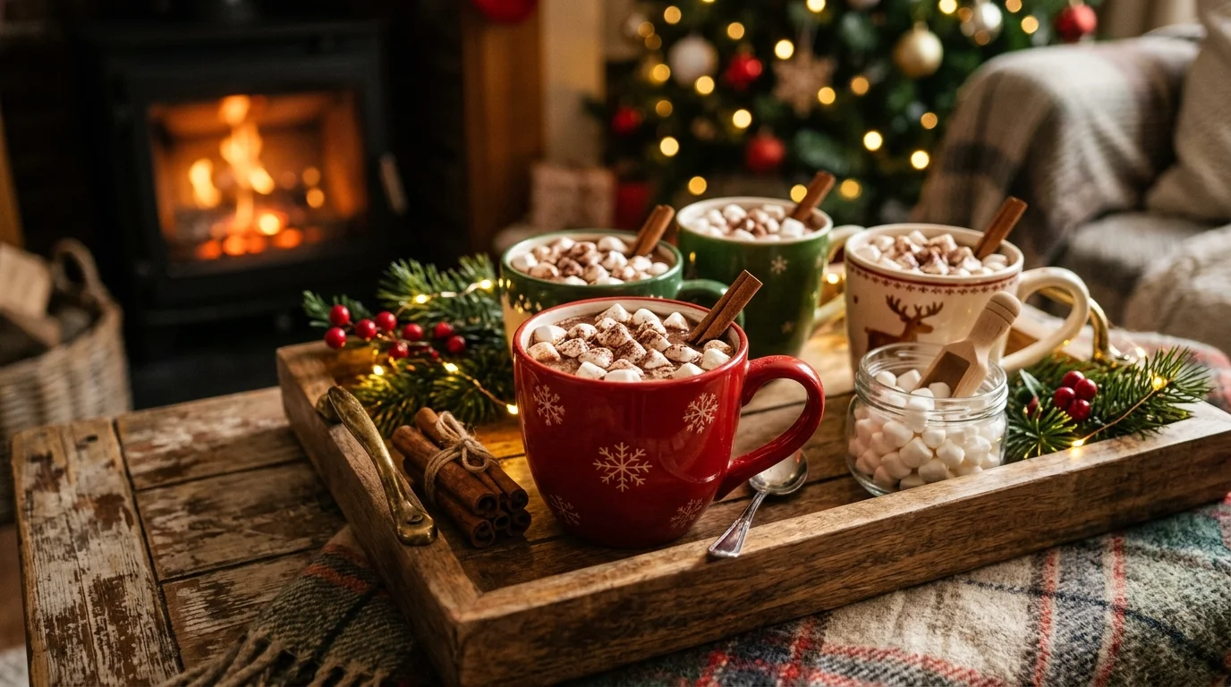 Set up a mulled drink pot