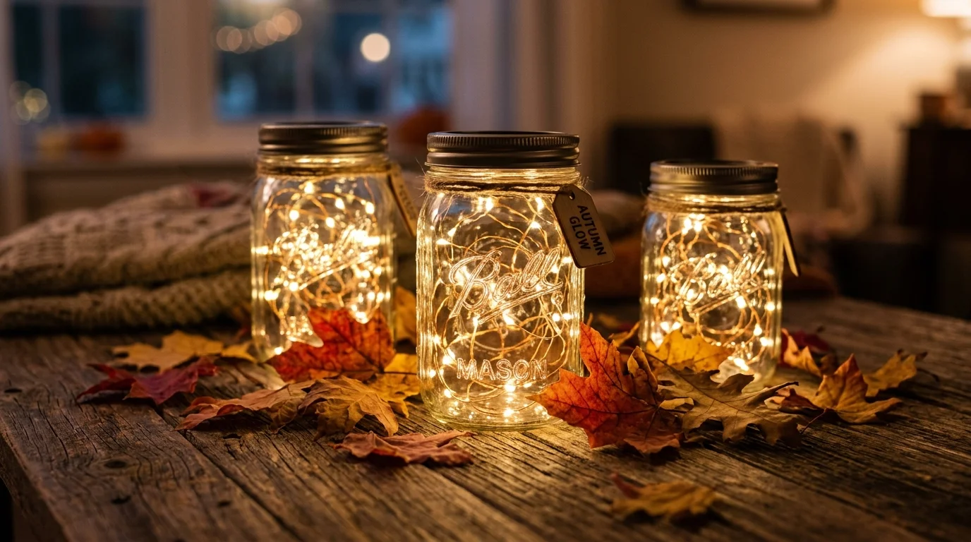 8 Mason Jar Fairy Light Centerpiece Ideas for a Magical Table Display