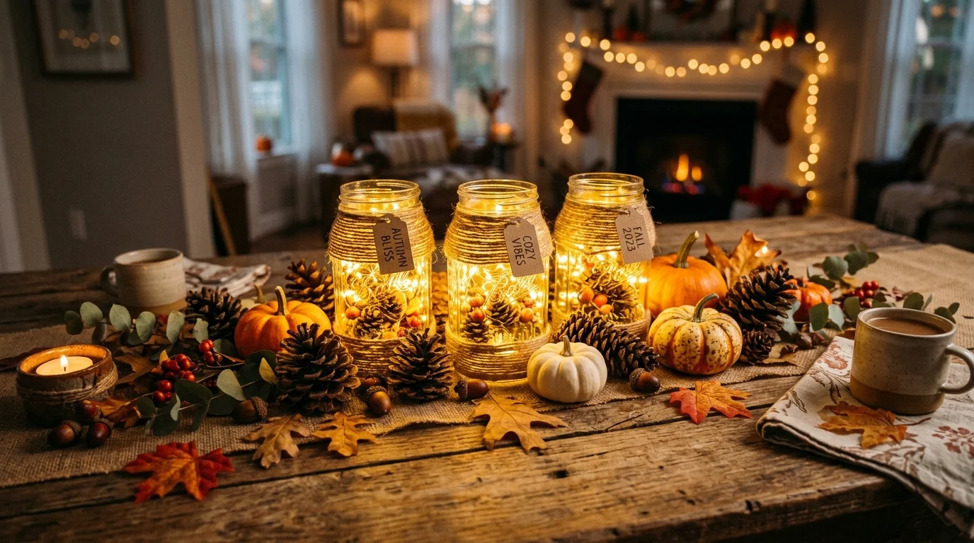 Add faux leaves around the base