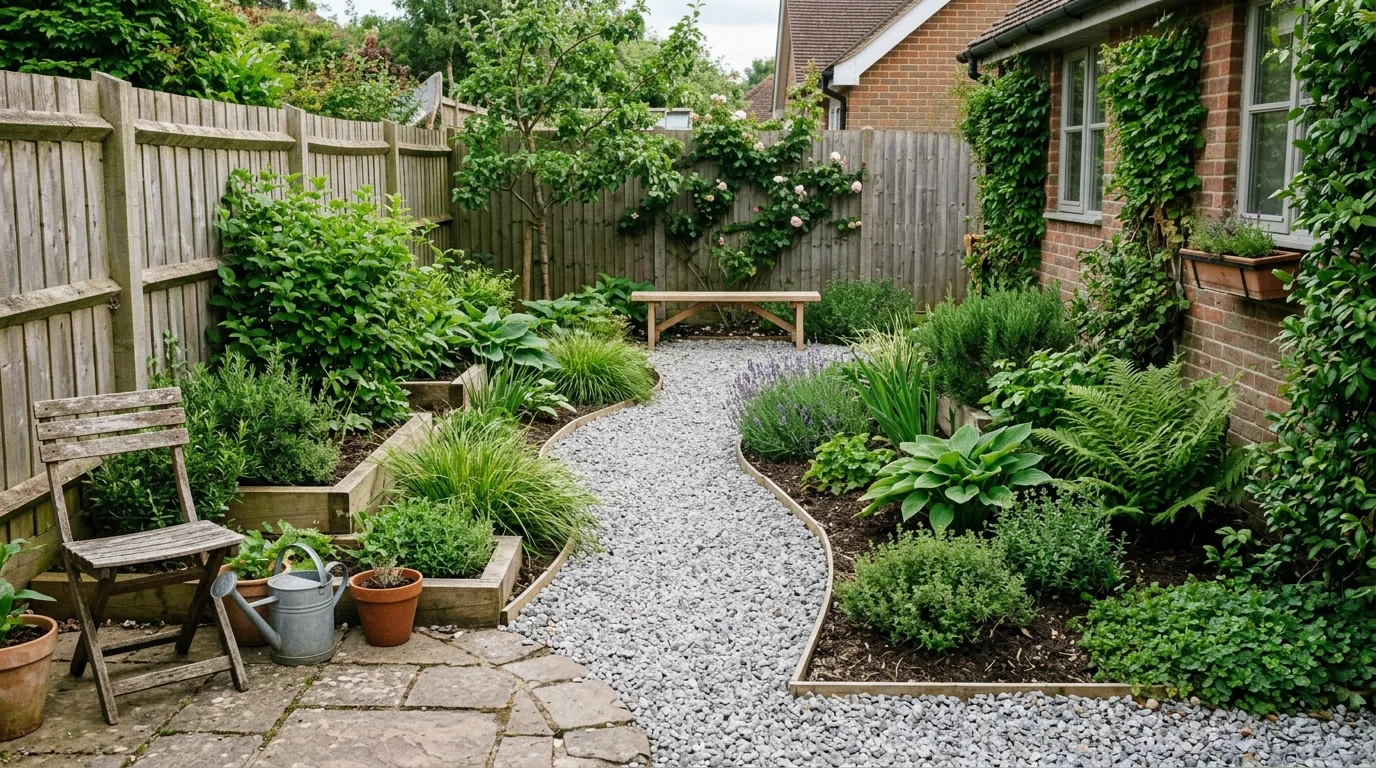 Gravel small garden