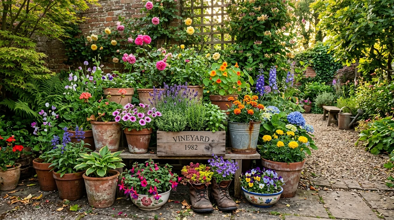 Budget garden border