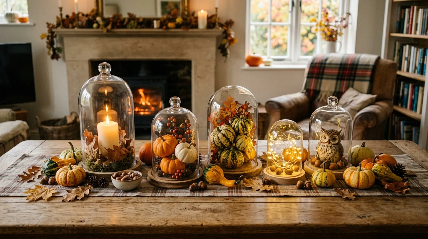 Use neutral pumpkins for elegance