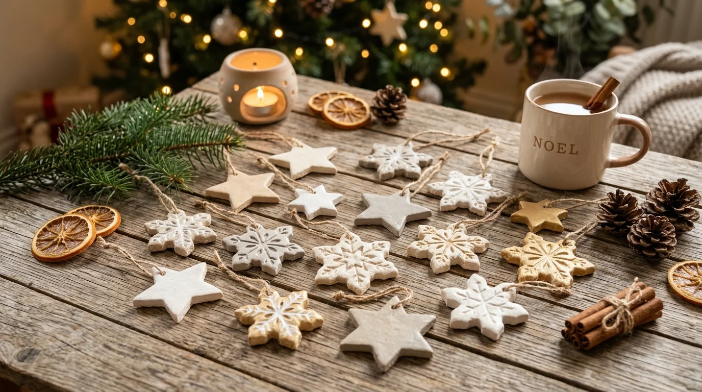 Fill clear ornaments with ribbon