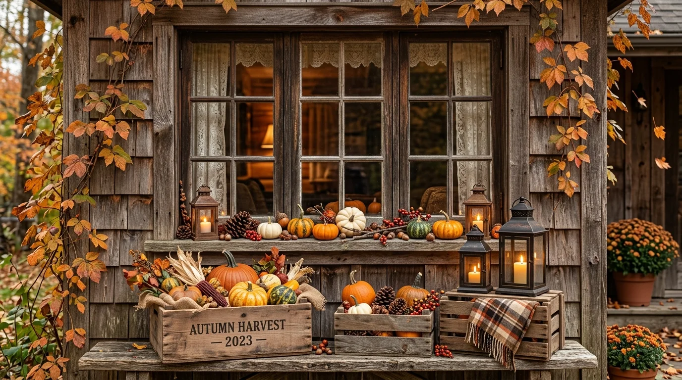 Use lanterns for warm evening glow