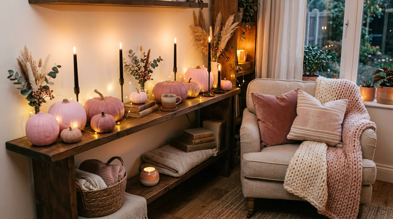 Use a spooky pink dessert table