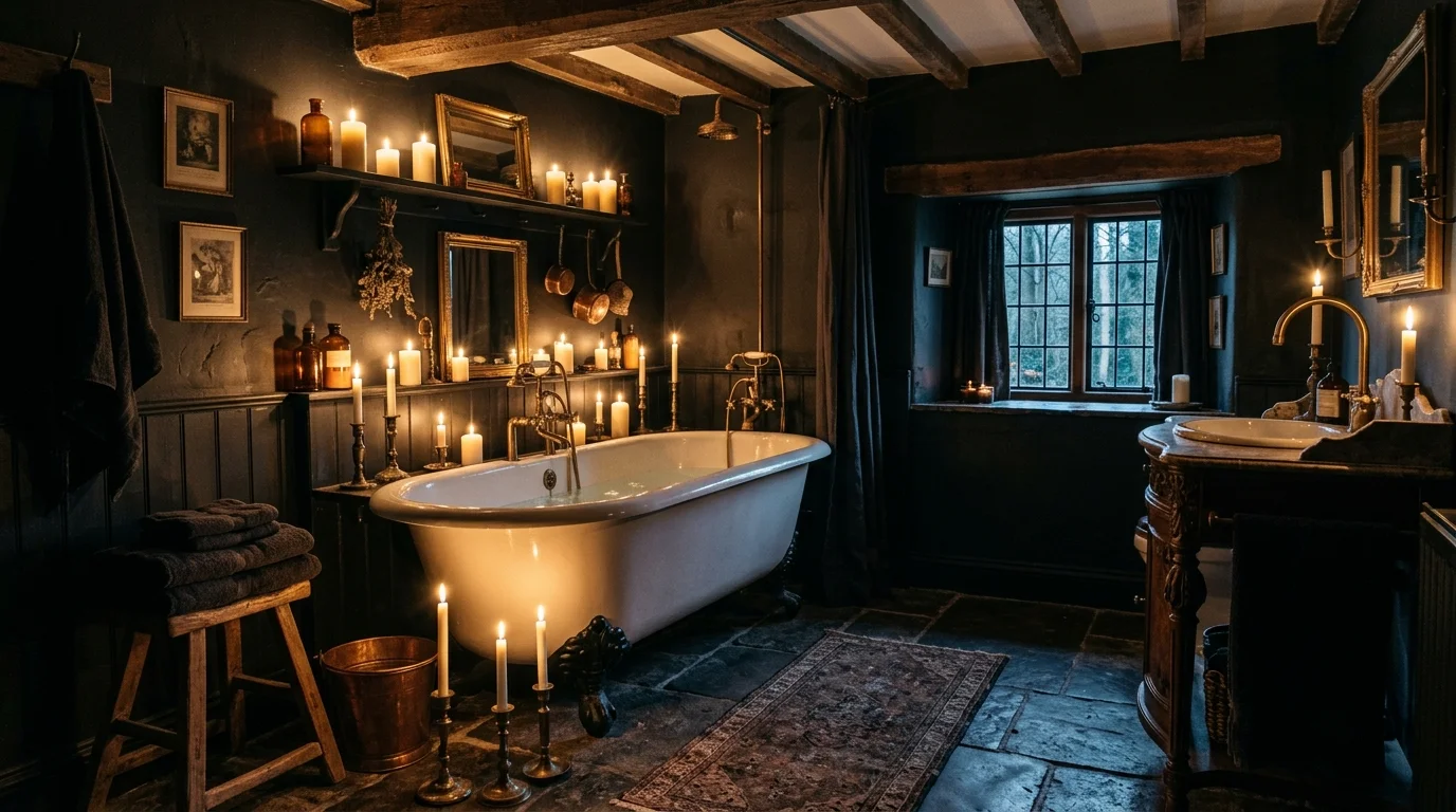 Bring in dark floral patterns