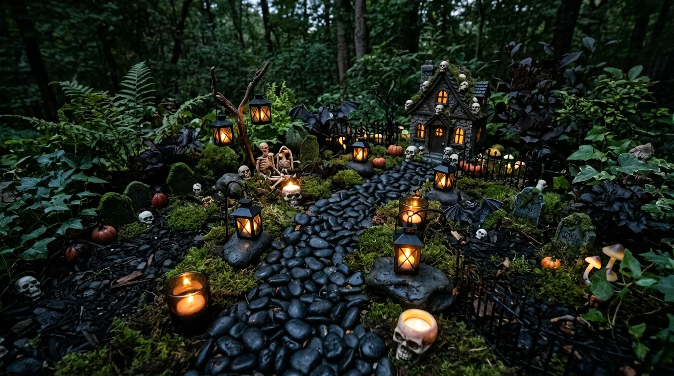 Create a pebble pathway