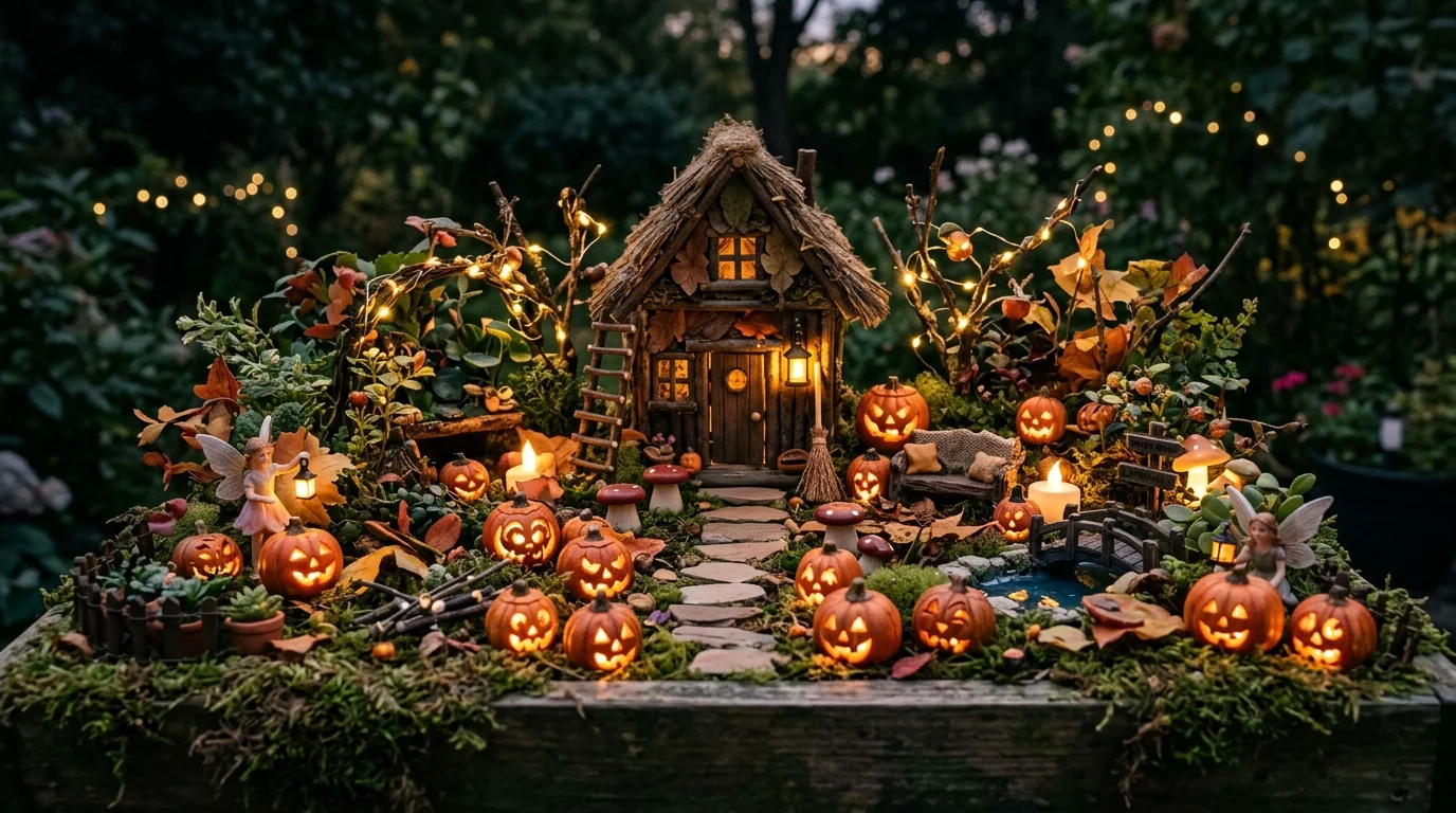 Use black branches as spooky trees