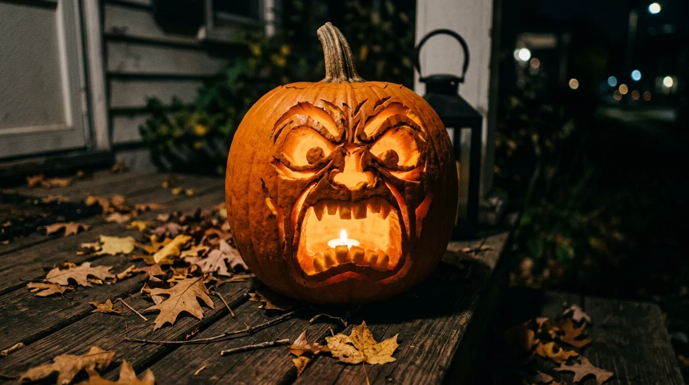 Create a monster mouth with oversized teeth