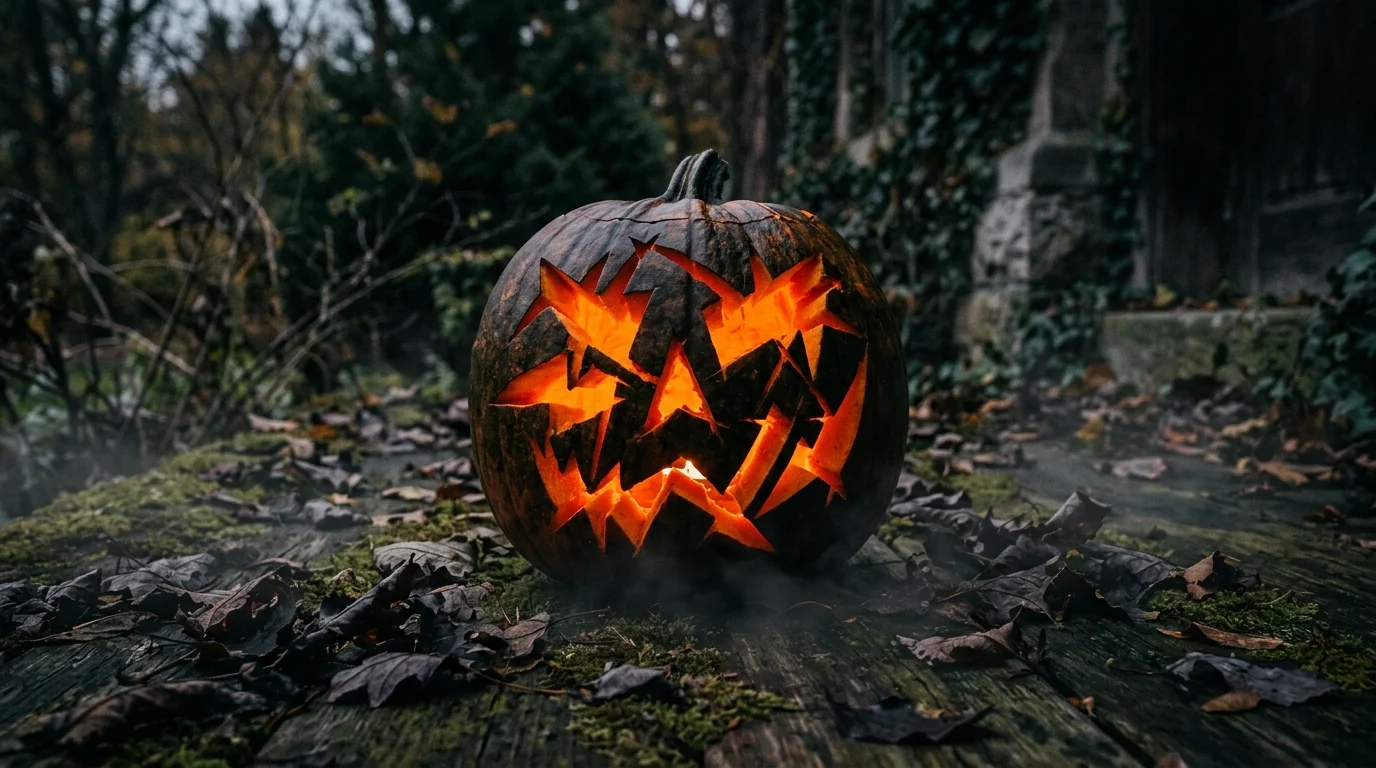 Carve claw marks for a simple horror effect