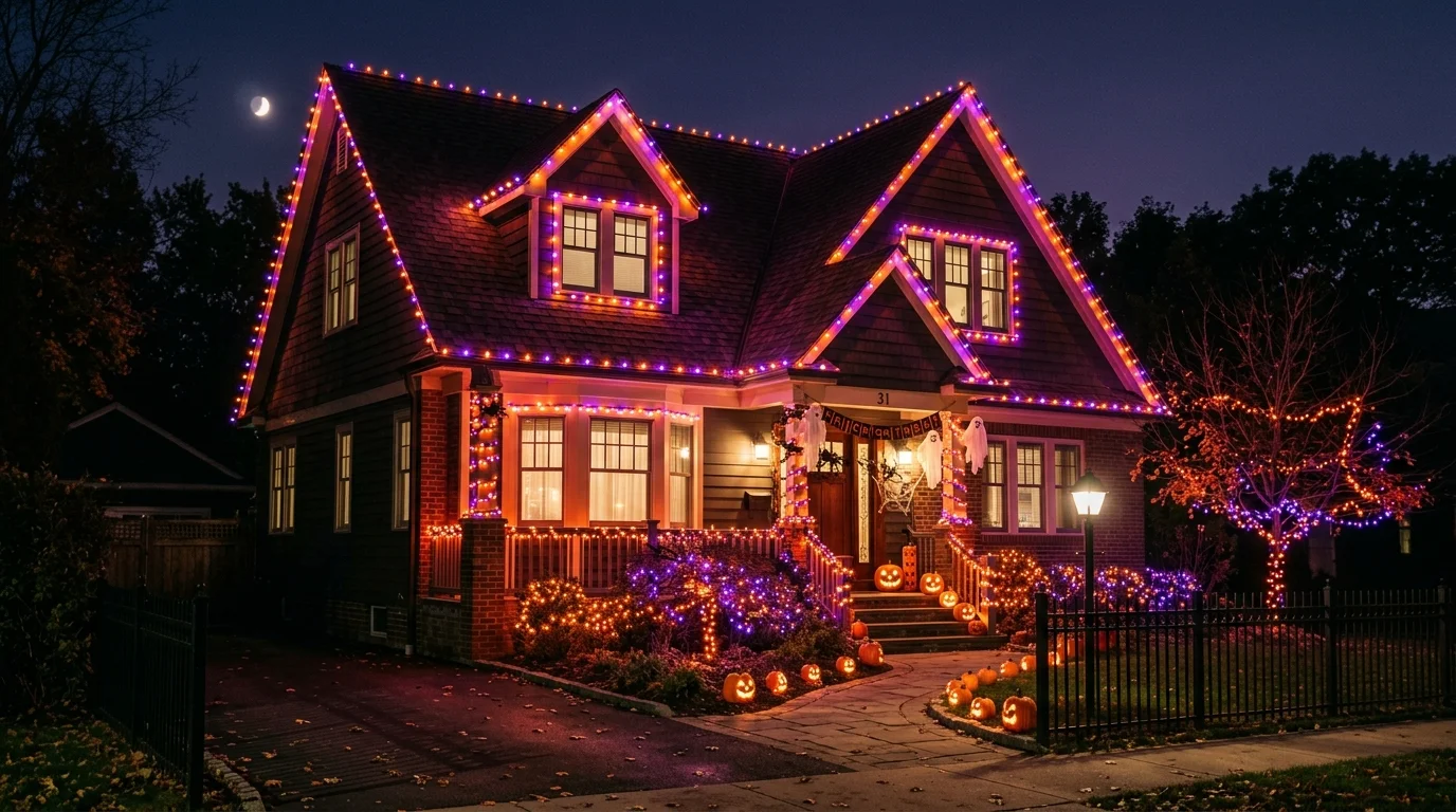 Add ghost figures floating from trees