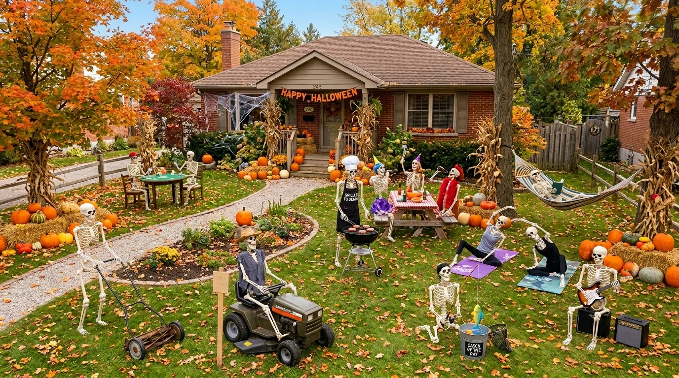 Add a glowing cauldron display