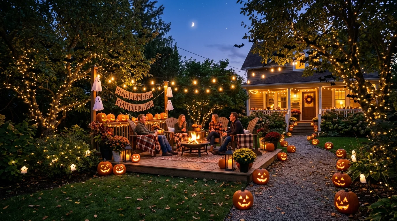 Set up a playful skeleton scene