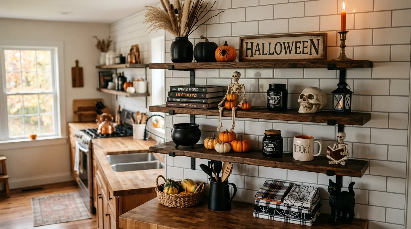 Add spooky mugs to a coffee bar