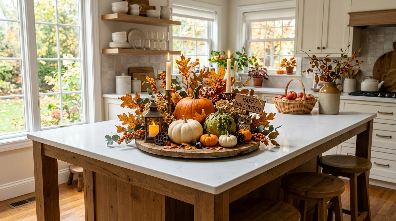 Use Halloween towels and oven mitts