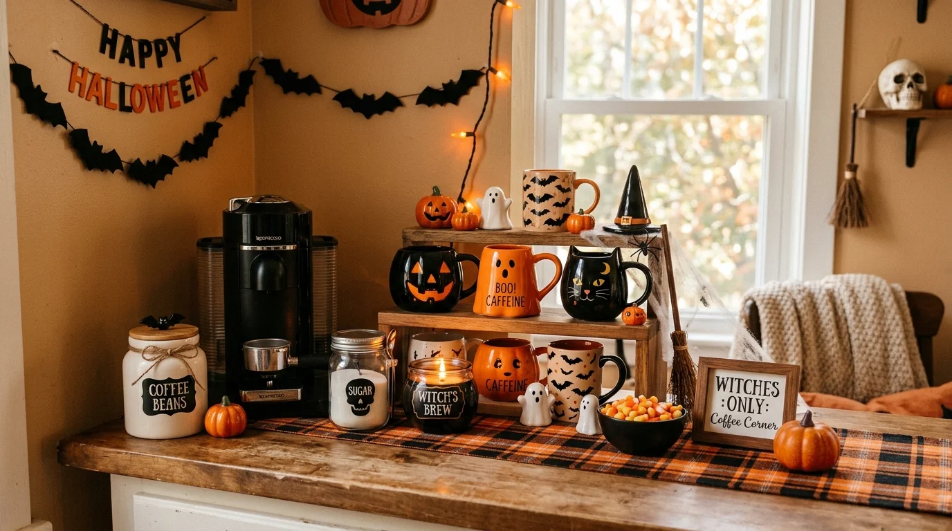 Place a witchy centerpiece on the dining table