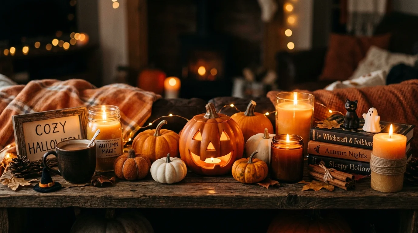 Create a pumpkin spice baking corner