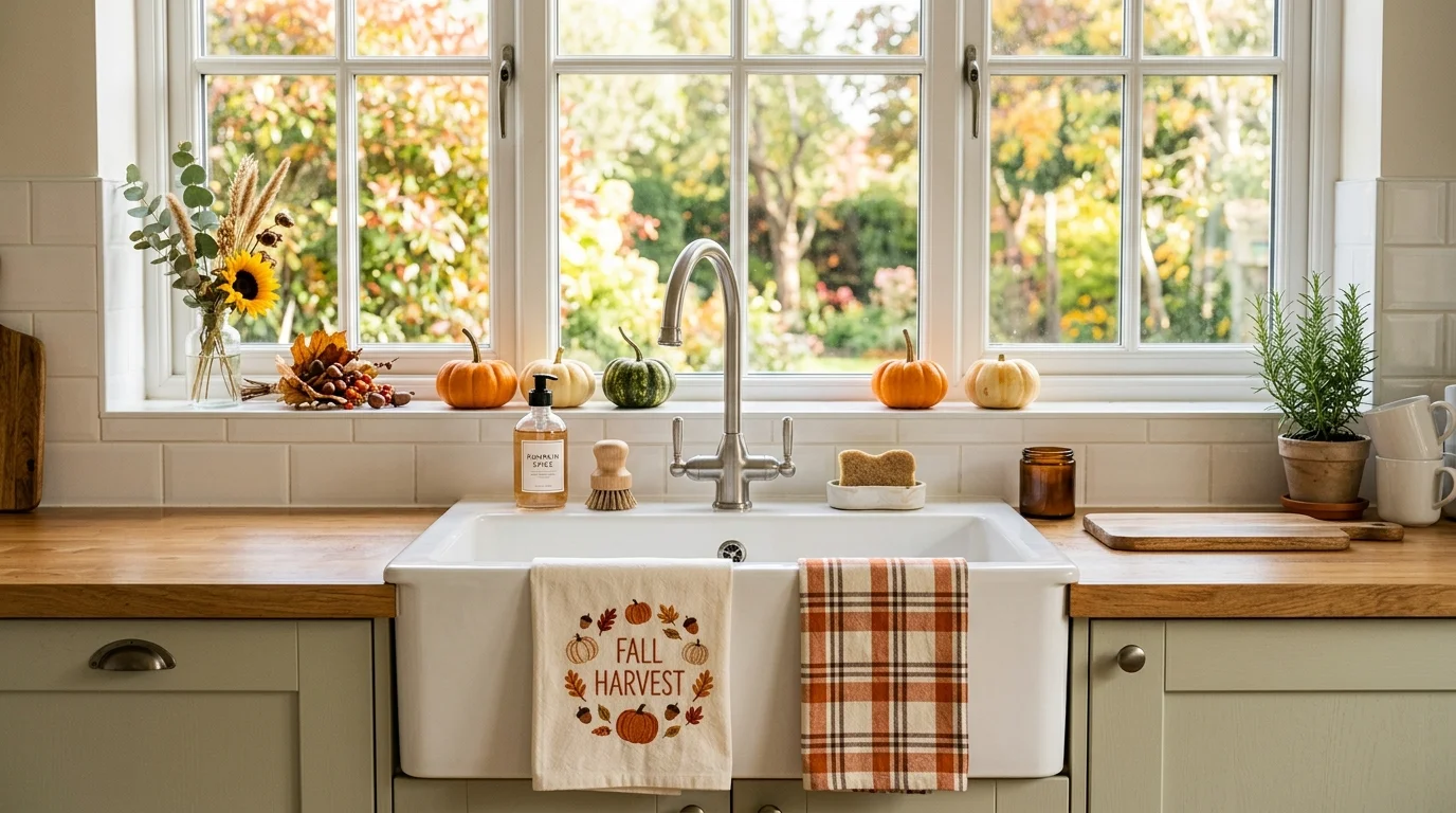 Use a Halloween runner on the table or island