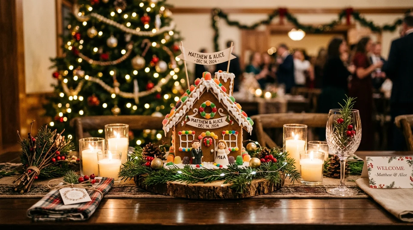 Create a monogrammed gingerbread house