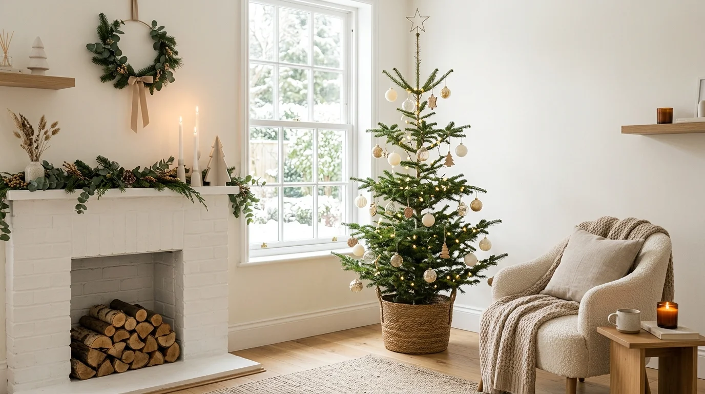 Style a festive hot cocoa or coffee corner