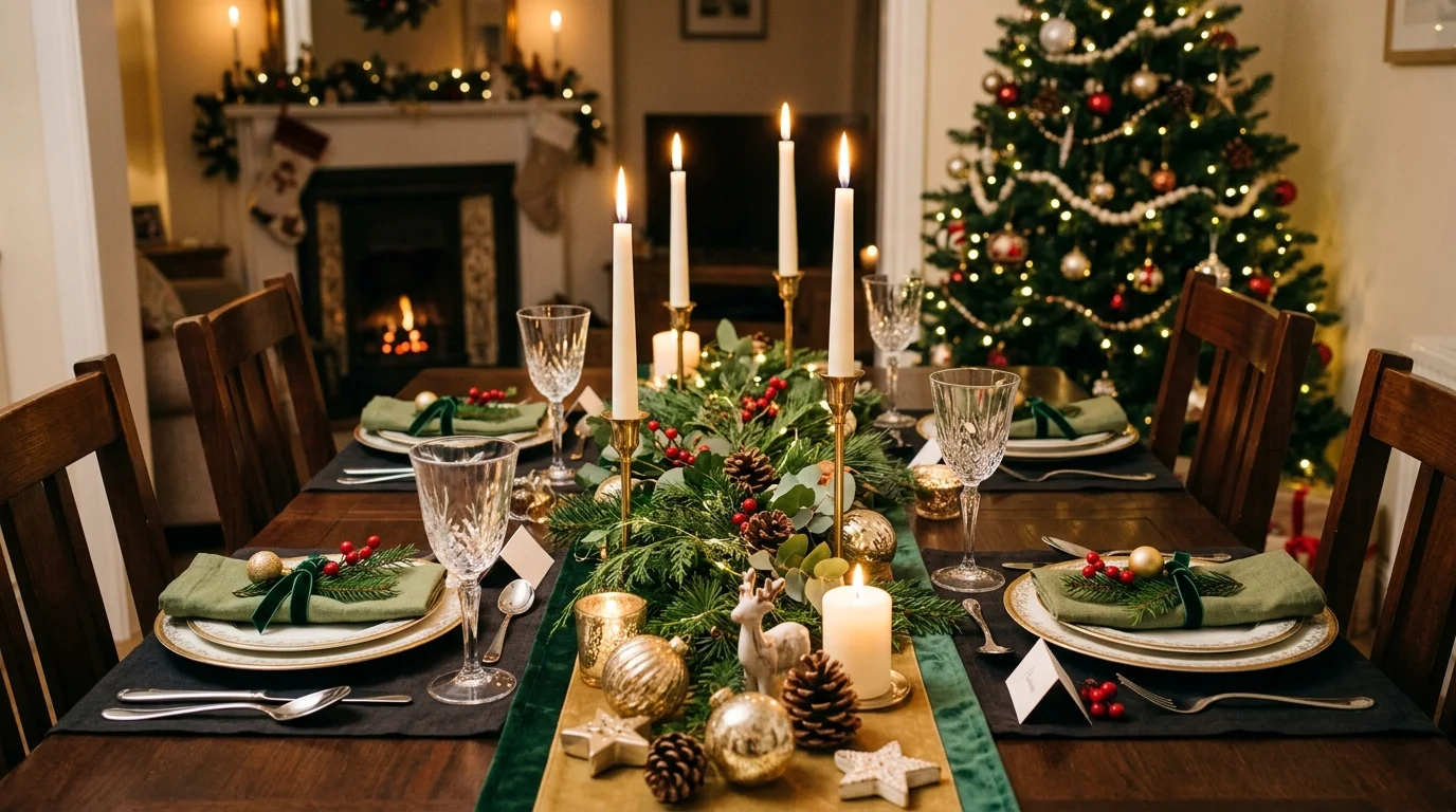 Add bows to wreaths, cabinets, or chairs